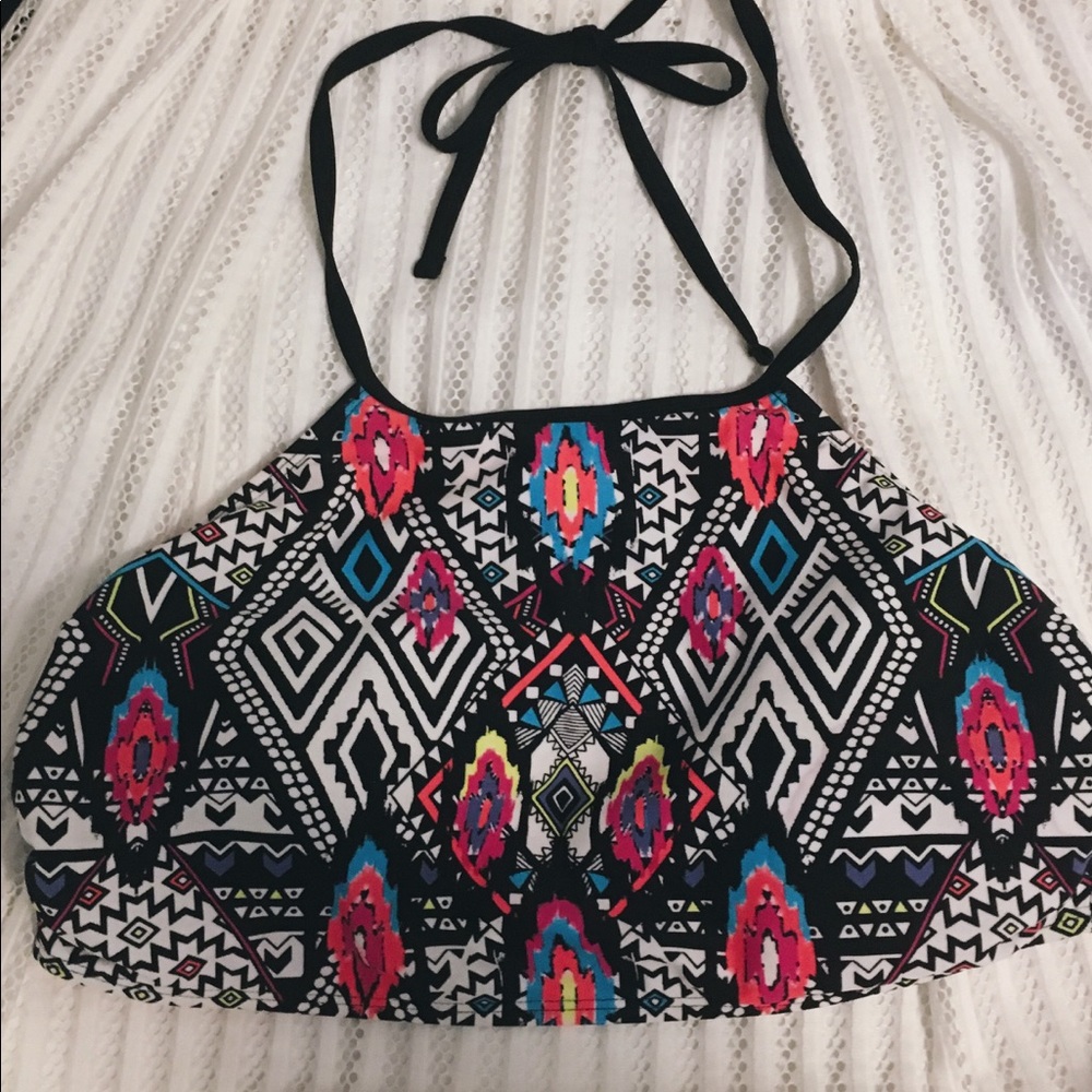 👙Black Multi Print Swim Top !!!😊
